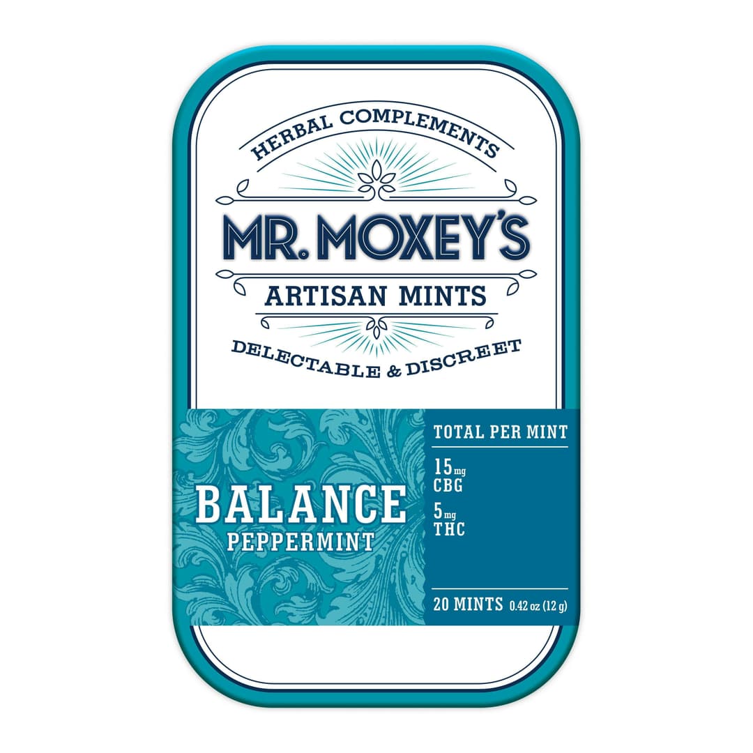 Balance 3:1 CBG Peppermint Mints • 300mg CBG • 100mg THC - Mr. Moxey's Mints | Treehouse Cannabis