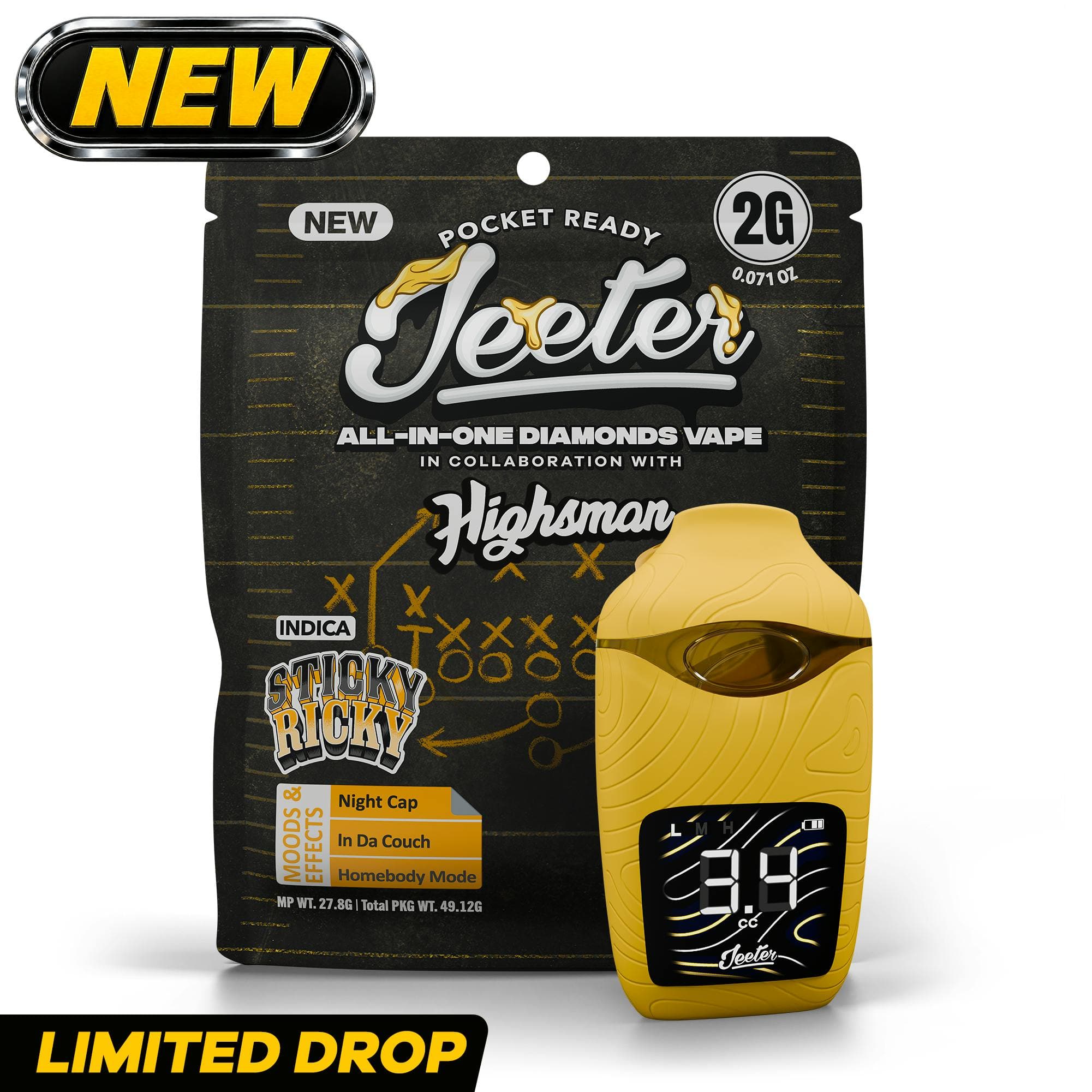 product image Sticky Ricky | Jeeter x Highsman | XL Disposable Vape | 2g