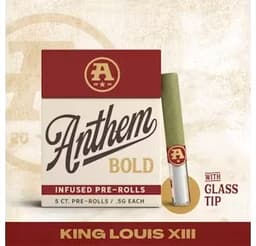 King Louis Xlll • Glass Tip Infused 5 pack Pre-Roll • 2.5g
