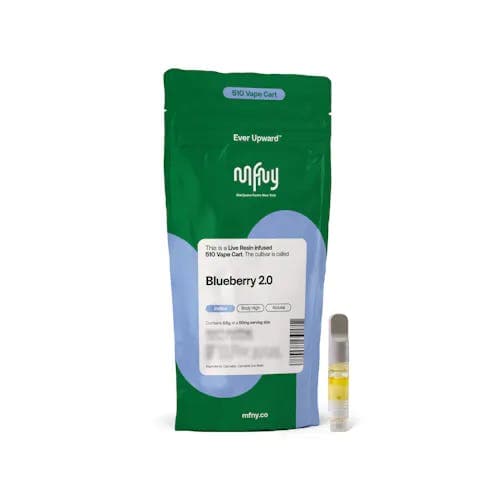 Blueberry 2.0 • 510 Cartridge • .5g - MFNY | Treehouse Cannabis