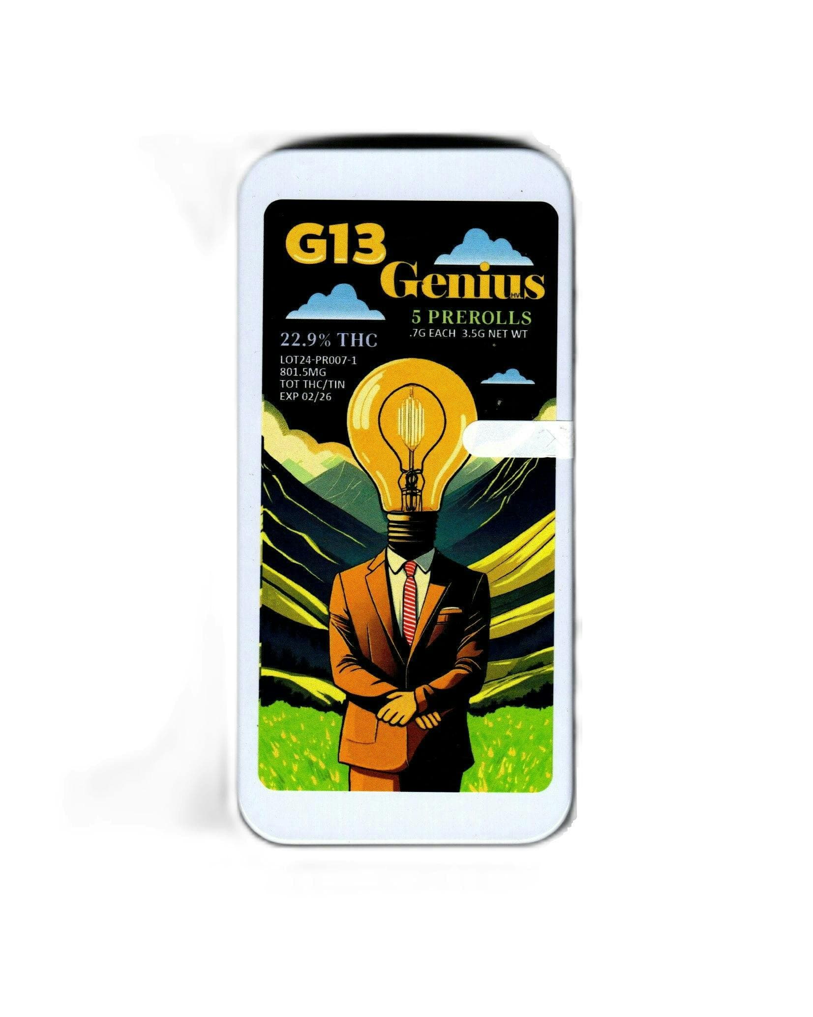 G13 Pre Rolls Pre-Rolls 5 Pack 2.75g - 