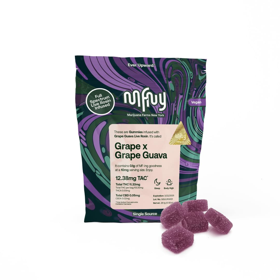 Grape x Grape Guava Gummies Live Rosin • 10 Pack 50mg - MFNY | Treehouse Cannabis