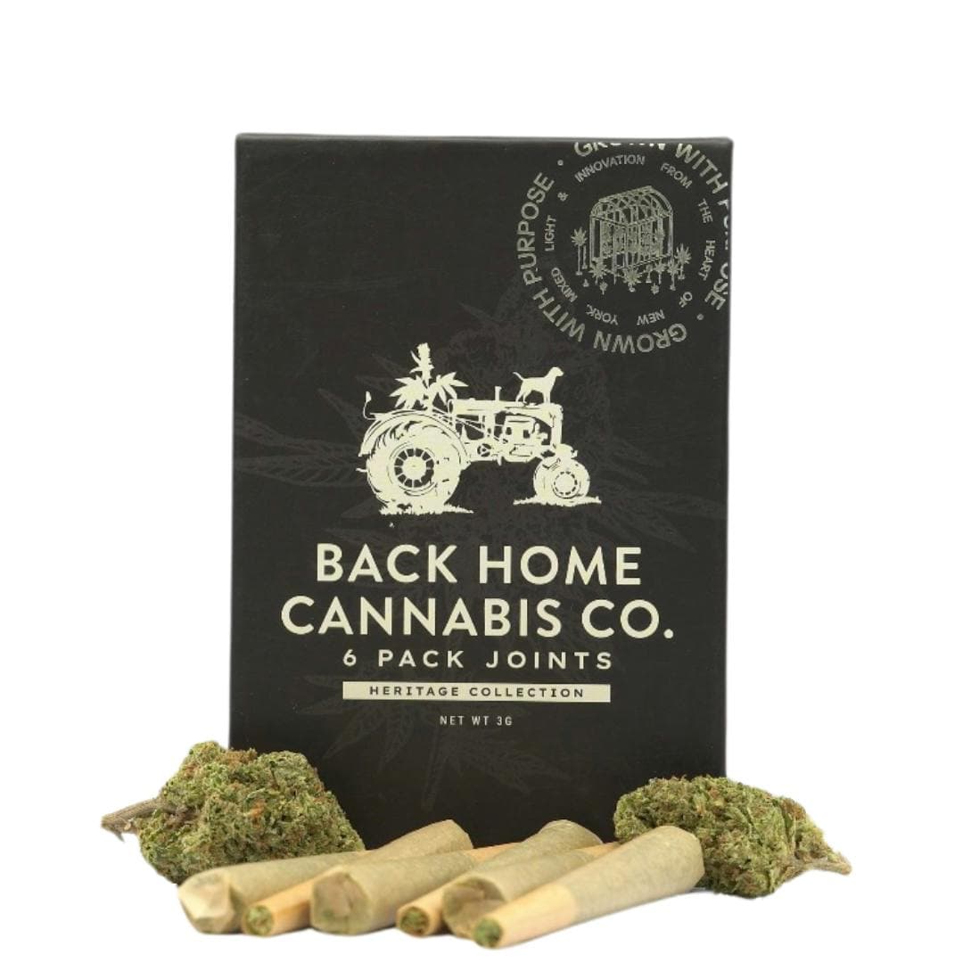 White Widow • 6 Pack Pre-rolls • 3G - Back Home Cannabis Co. | Treehouse Cannabis
