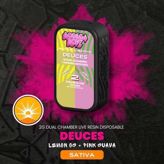 Lemon OG X Pink Guava • Live Resin AIO Disposable • 2g - BODEGA BOYZ | Treehouse Cannabis