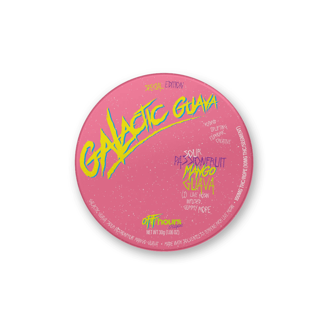 Sour Passionfruit + Guava + Mango • Live Rosin Gummie Rope • 100mg - Off Hours | Treehouse Cannabis