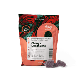 Cherry x Lemon Cane | Live Rosin Gummies | 10 Pack | 100mg