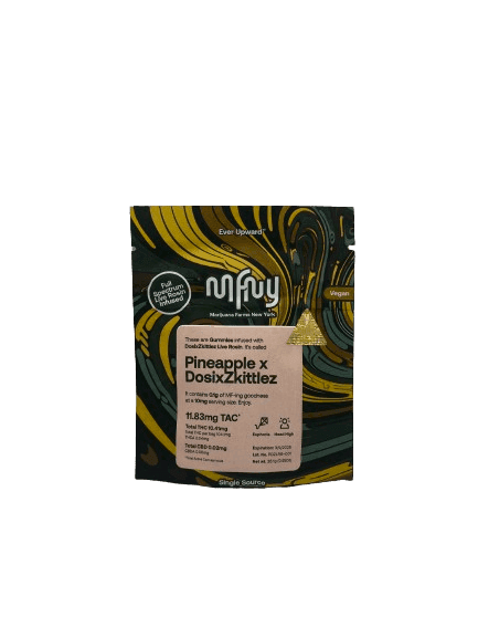 Pineapple x Dosi x Zkittles Gummies Live Rosin 10 Pack 100mg - MFNY