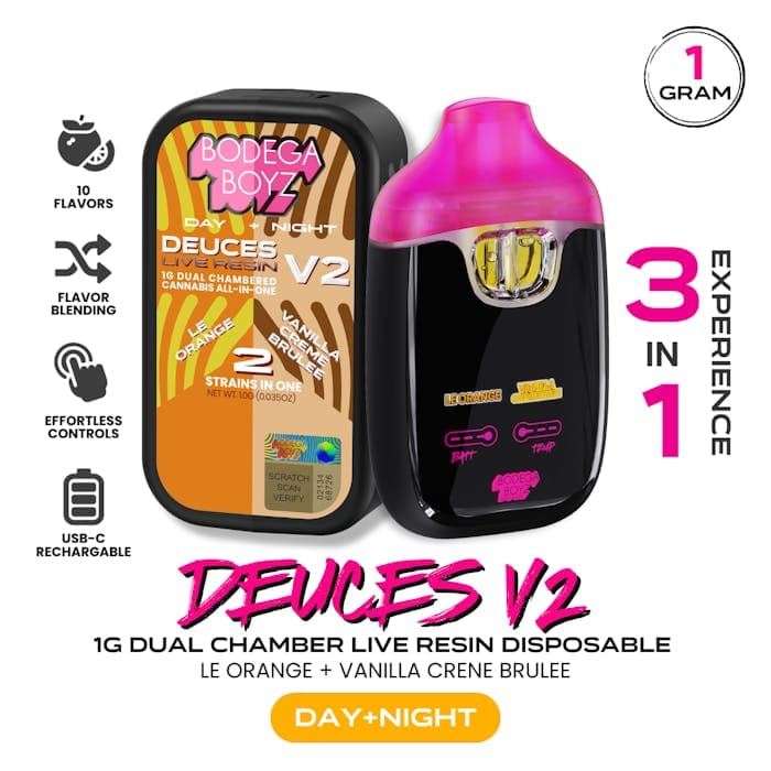 Le Orange x Vanilla Creme Brulee • Disposable Live Resin Vape • 1g - BODEGA BOYZ | Treehouse Cannabis