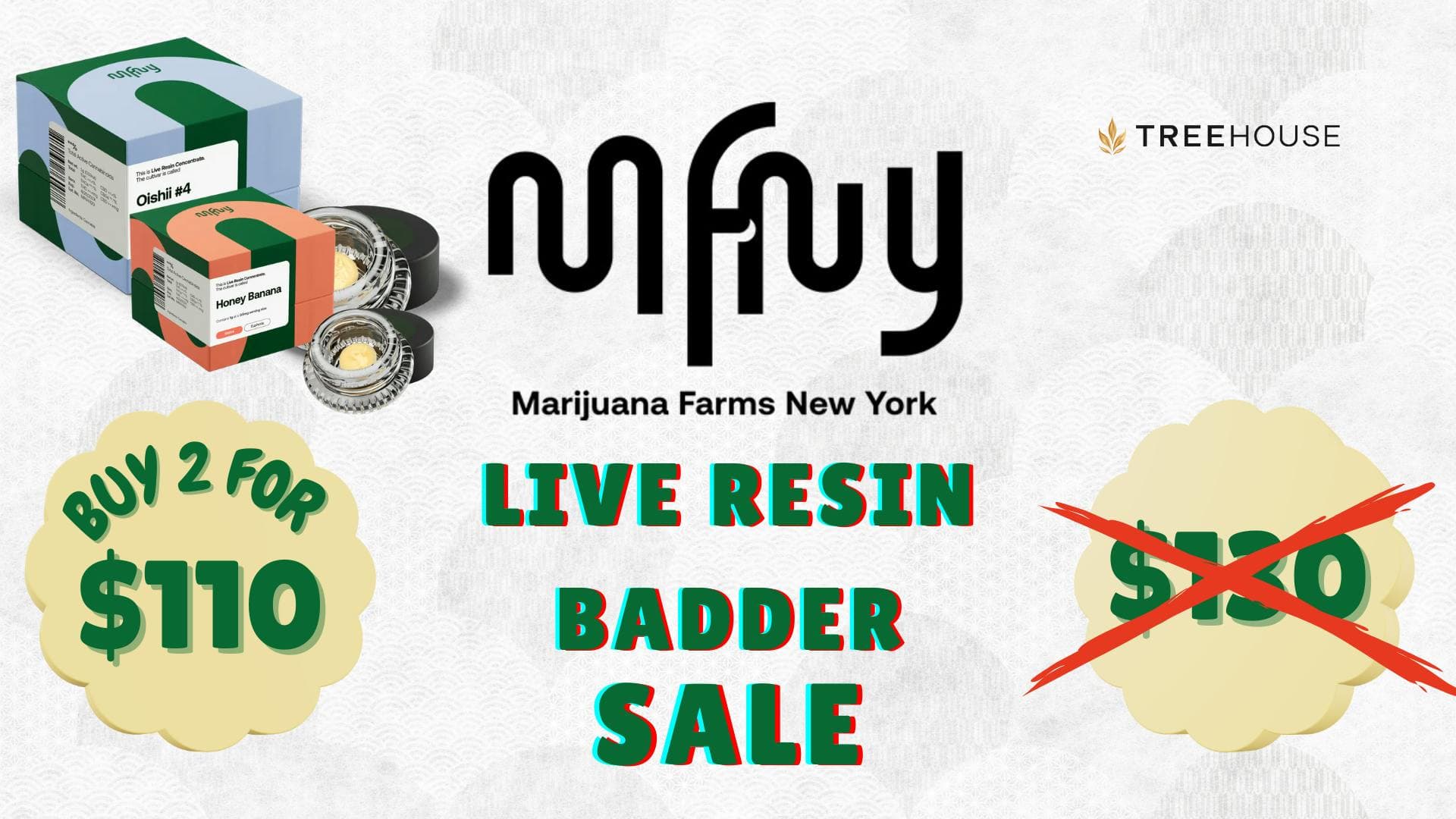 Deal: MFNY Live Resin Badder – 2 for $110