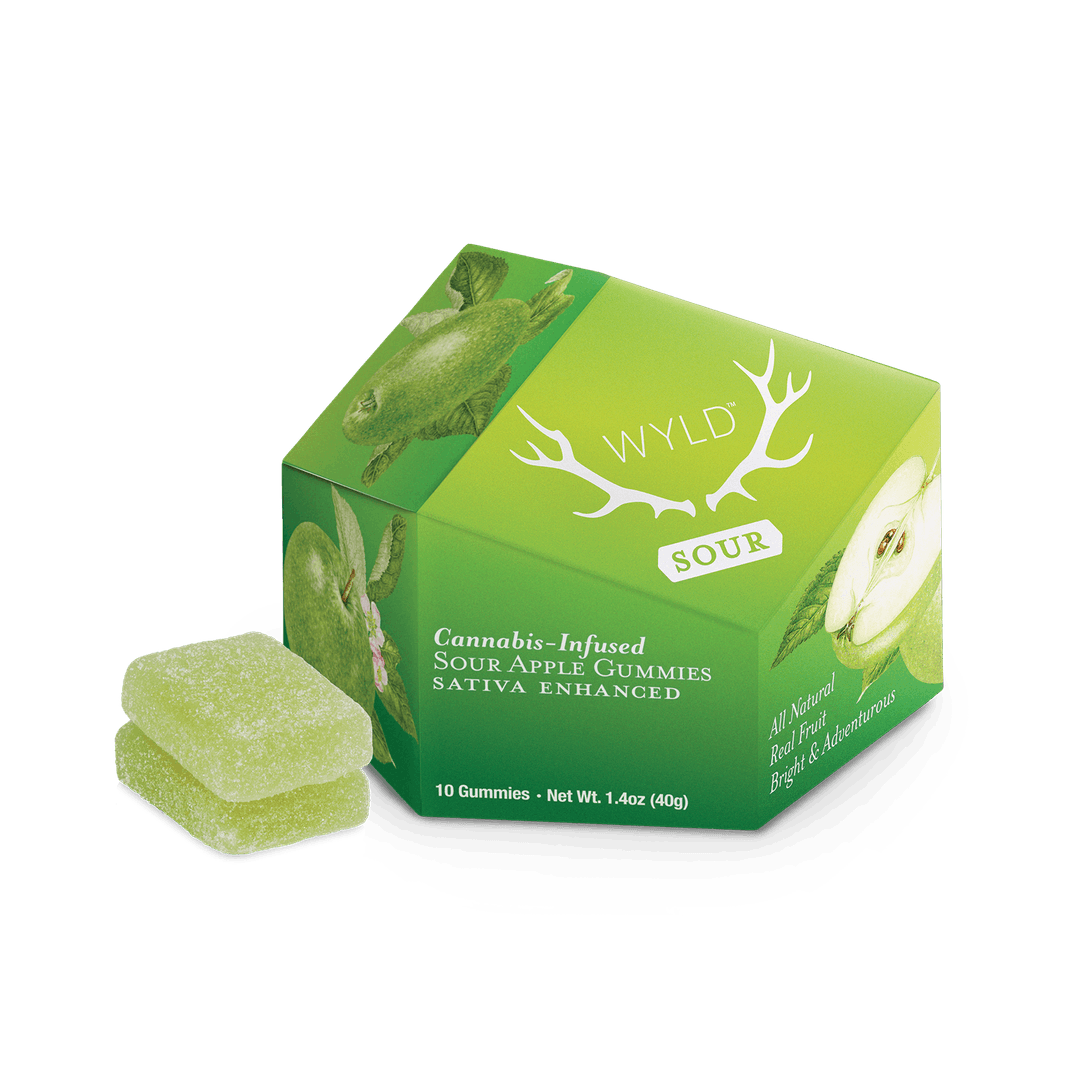 Sour Apple • Sativa Enhanced Gummies • THC: 100mg - Wyld | Treehouse Cannabis