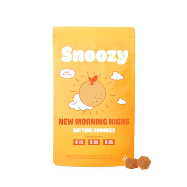 New Morning Highs 20 Pack Gummies THC: 100mg, CBD: 100mg - Snoozy