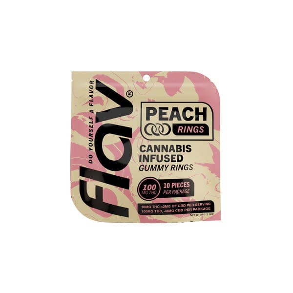 product image for Peach Rings Flav 10 pack 100mg
