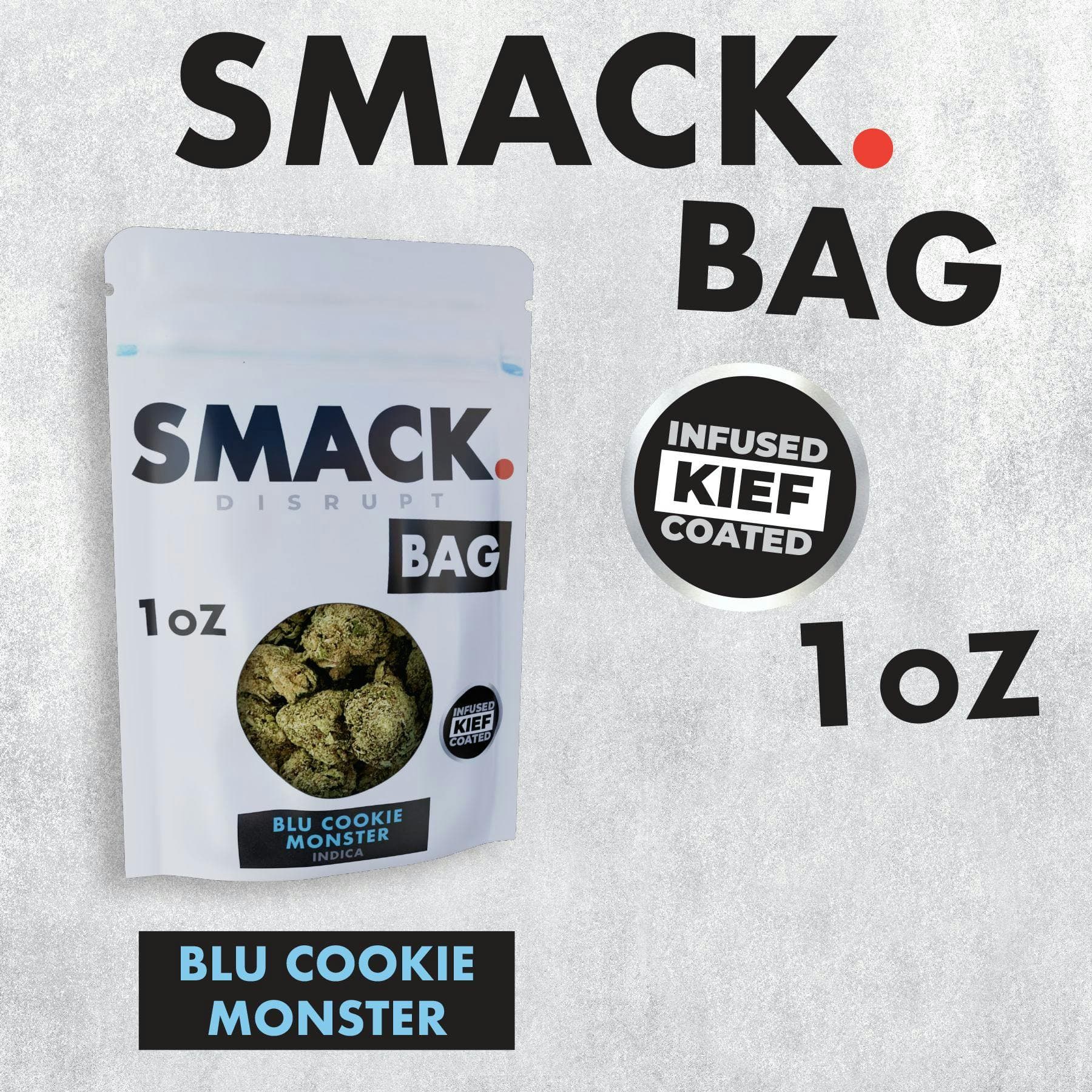 product image Blu Cookie Monster | Kief Infused Flower | 28g