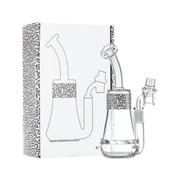 9.5" Concentrate Rig with Banger | White