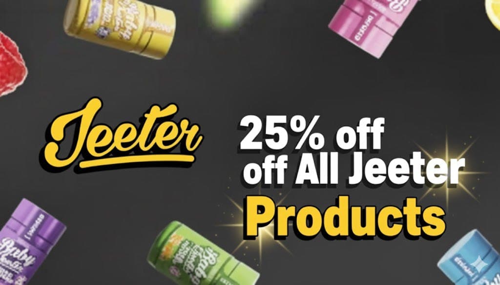 25% off all Jeeter Products