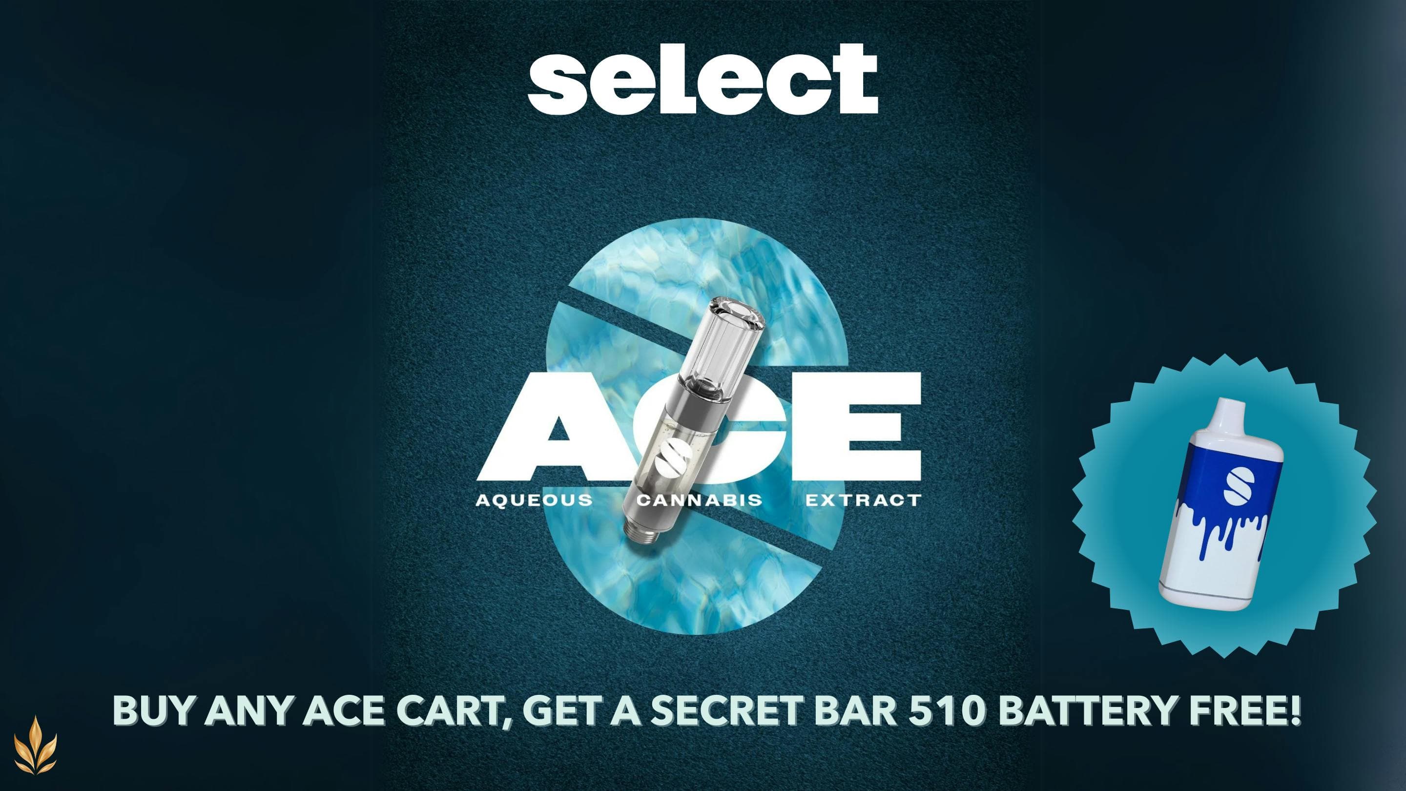 Deal: Buy Any ACE Cart, Get a Secret Bar 510 Battery FREE!