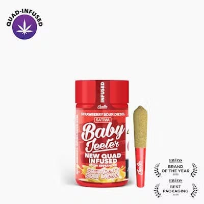 product image for Strawberry Sour Diesel Quad Infused 5 pack Pre-Roll 2.5g