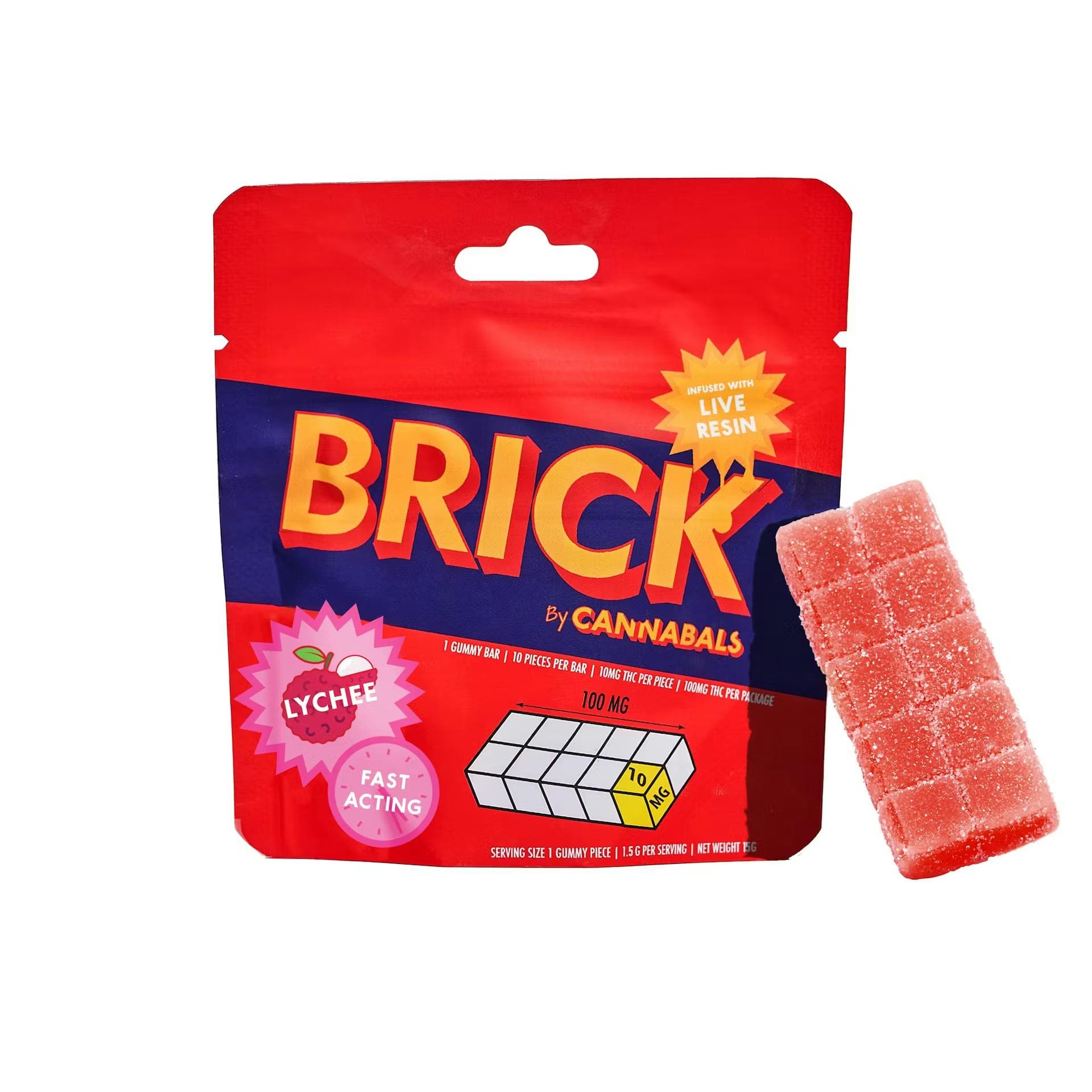 product image for Lychee Brick 10 pack 100mg