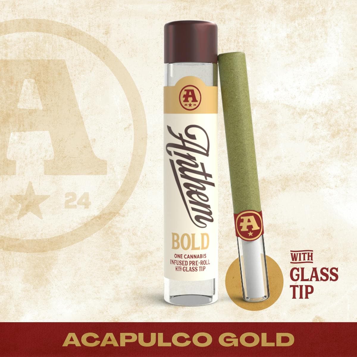 product image for Bold Glass Tip Infused Acapulco Gold Pre-Roll 1g