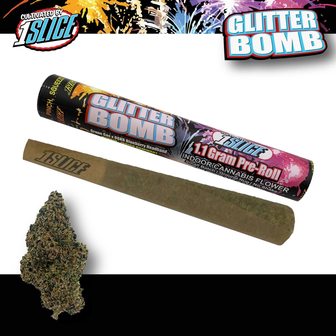 Glitter Bomb • Pre-roll • 1.1g - 1Slice | Treehouse Cannabis