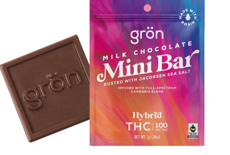 product image for Milk Chocolate THC Mini Bar Hybrid Chocolate 100mg