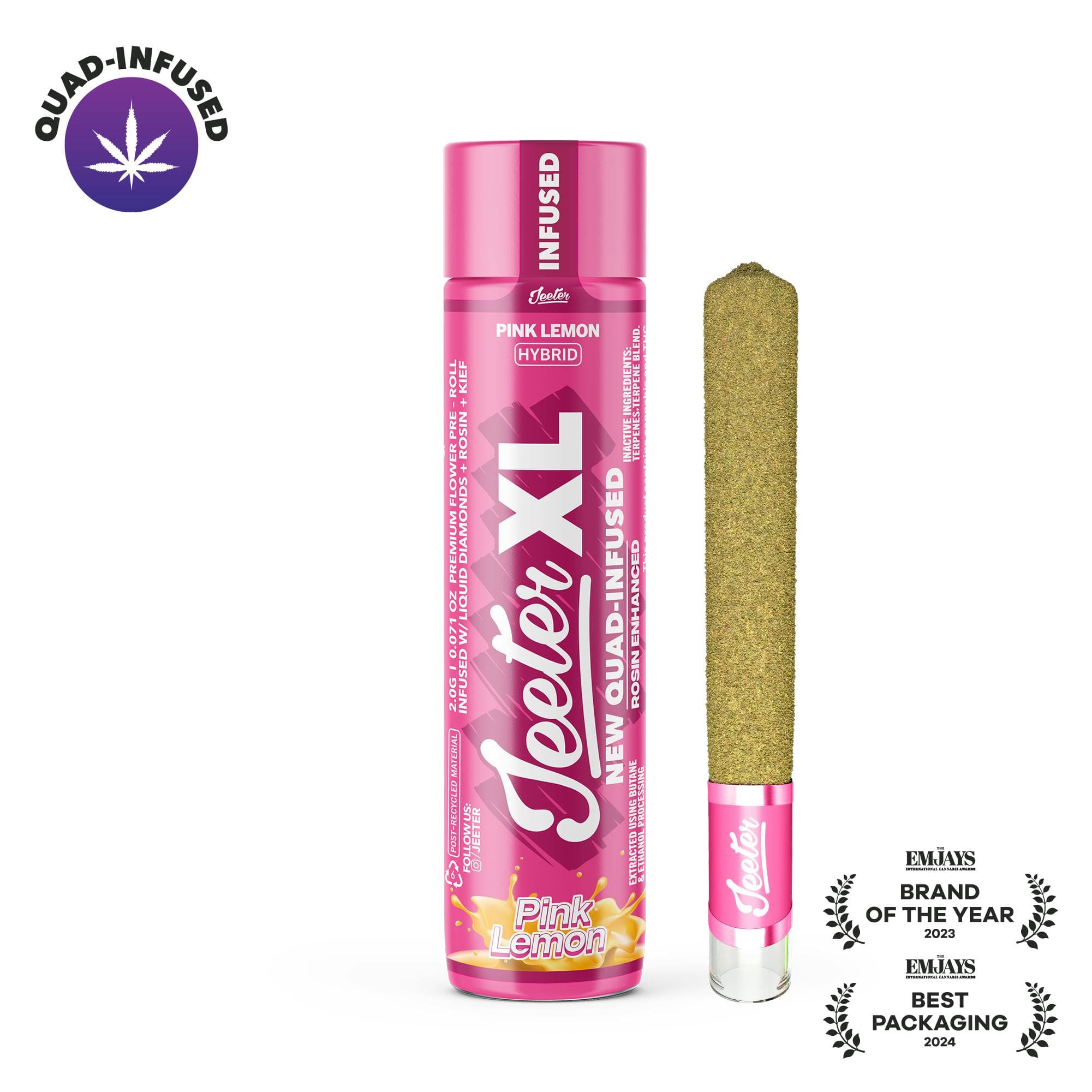 product image Pink Lemon Quad-Infused XL Jeeter Joint | 2g