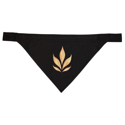 Gold Leaf Pet Bandana • Black - Treehouse Cannabis | Treehouse Cannabis