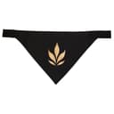 Gold Leaf Pet Bandana | Black