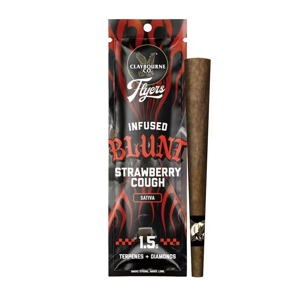 product image Strawberry Cough | Claybourne | Diamond Infused Blunt | 1.5g