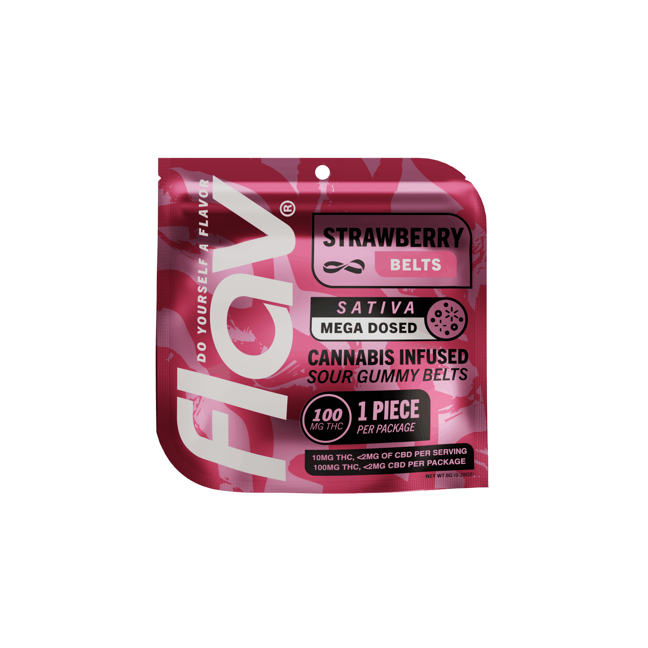 product image for Strawberry Mega Belt - Live Resin - 100mg - Sativa
