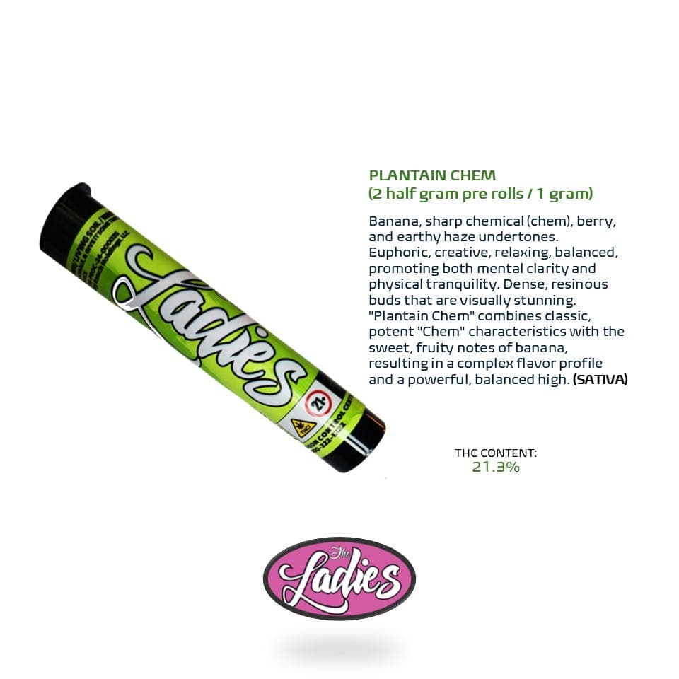 product image for Plantain Chem 2 Pack Pre-roll 1g