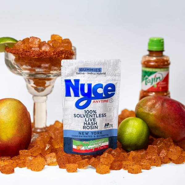Sugar Free Mango Margarita Live Rosin Gummies 10 pack 100mg - Nyce