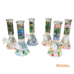 8" 420 Leaf EElien Beaker Bong w/ Bowl