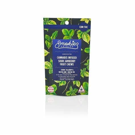 Sour Jamberry 1:1 CBN:THC • 10 Pack - Smokiez Edibles | Treehouse Cannabis