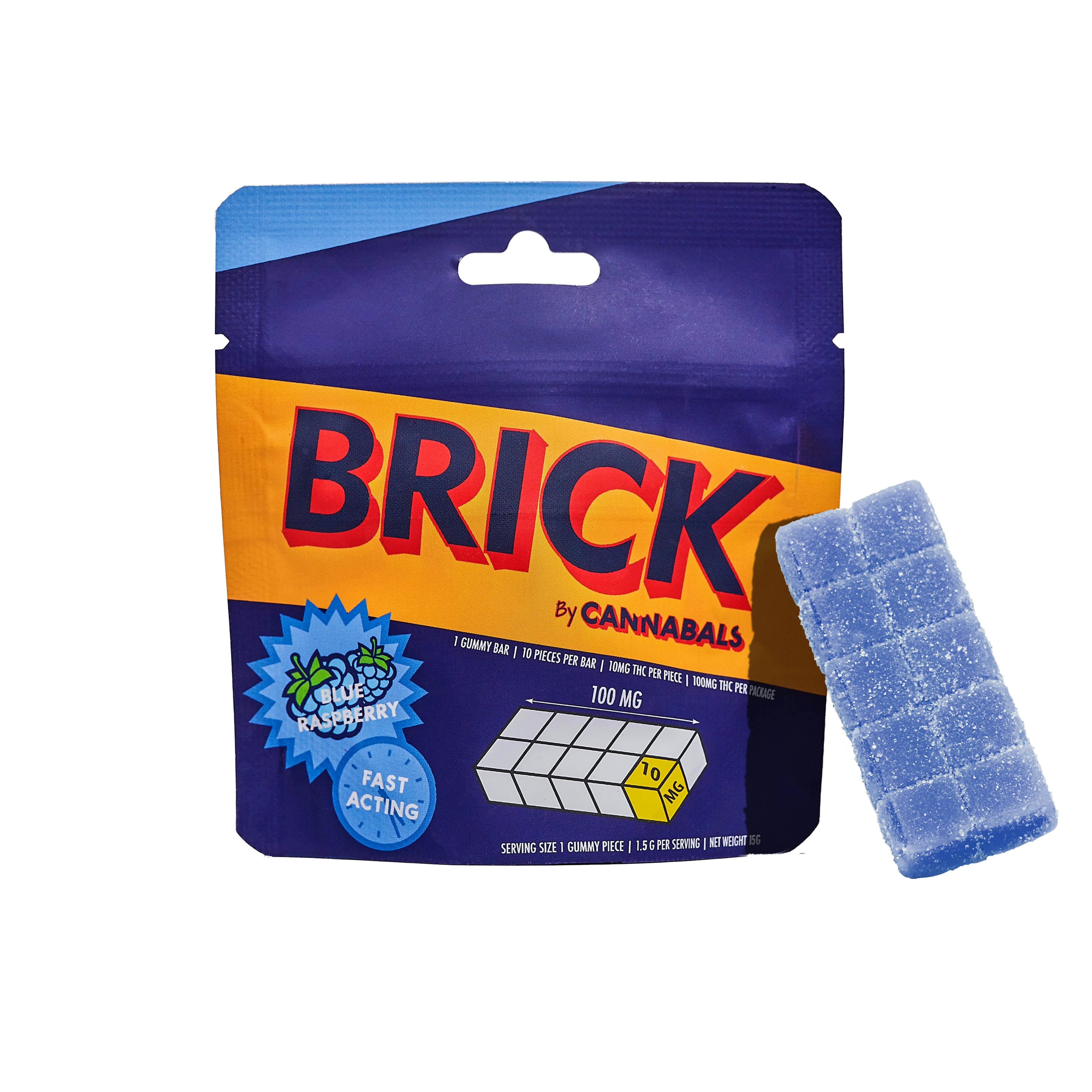 product image for Blue Raspberry Brick 10 pack 100mg