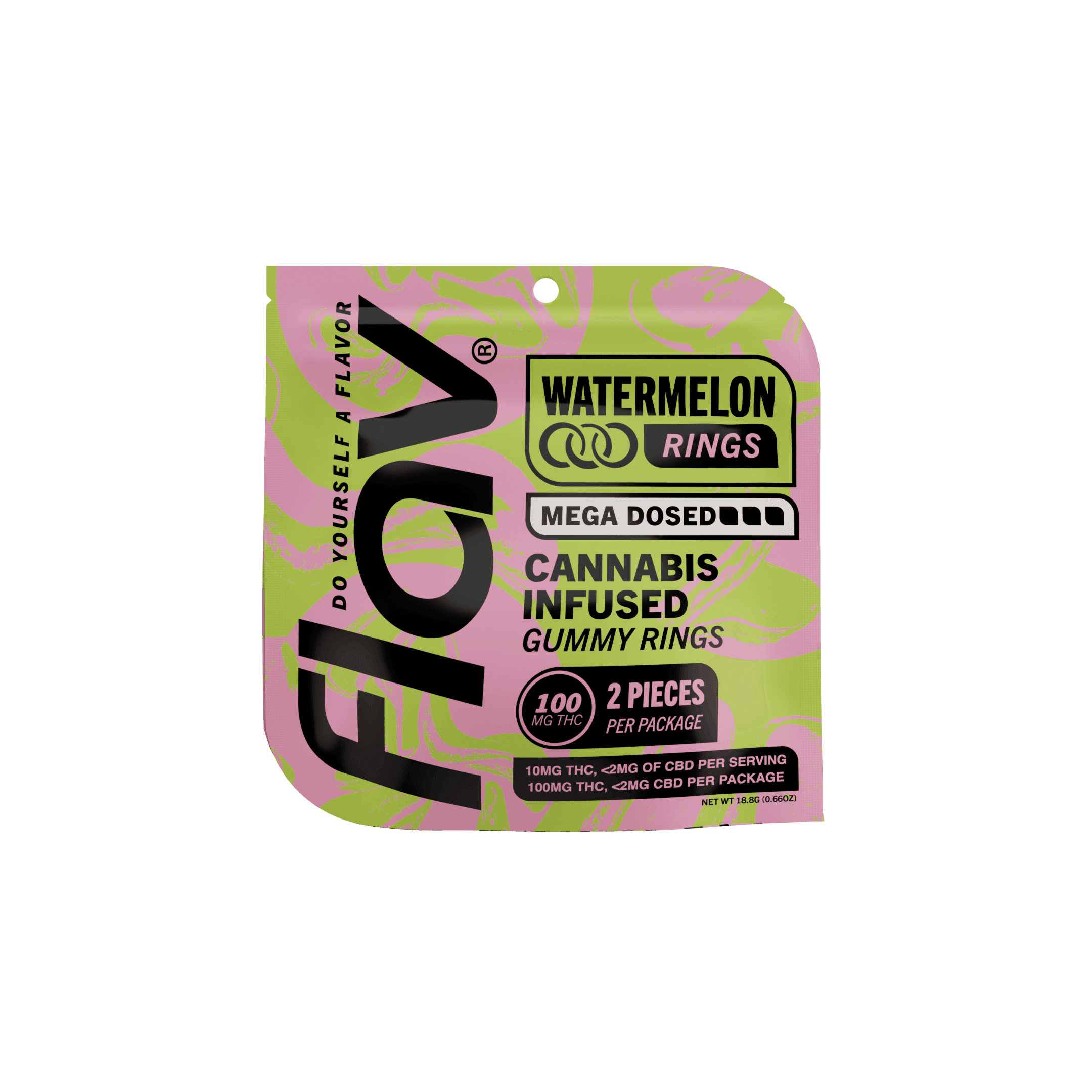 product image for Watermelon Mega Rings - 100mg