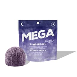 Blackberry Mega Pearl 1:1 | Single Gummy | THC: 100mg, CBN: 100mg
