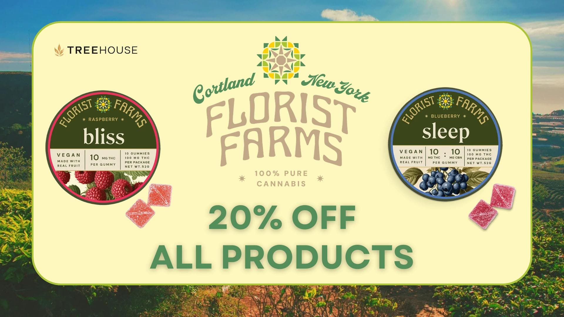 20% off all Florist Farms products!