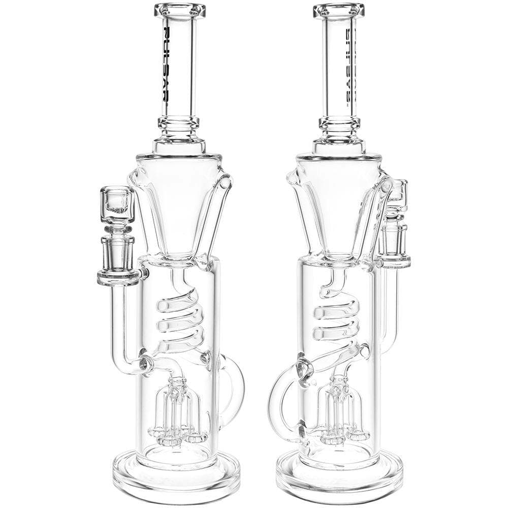 Pulsar Twister Glass Recycler Water Pipe 14.5" 14mm F - 