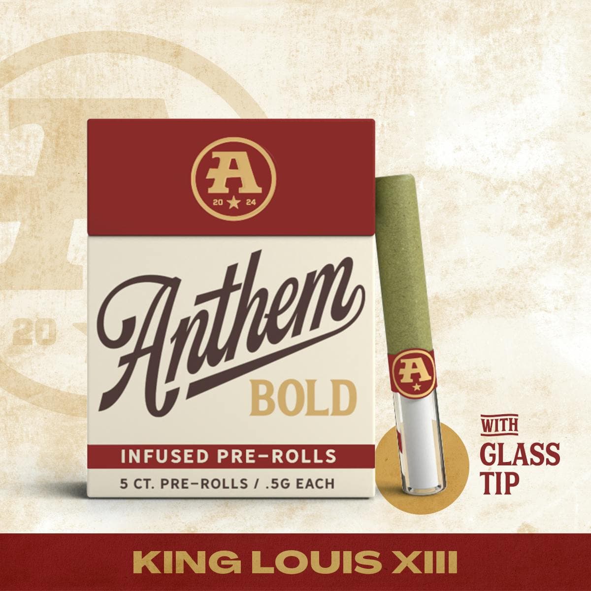 product image for Bold Glass Tip Infused King Louis XIII Pre-Roll pack (o.5g ea 5-pack)