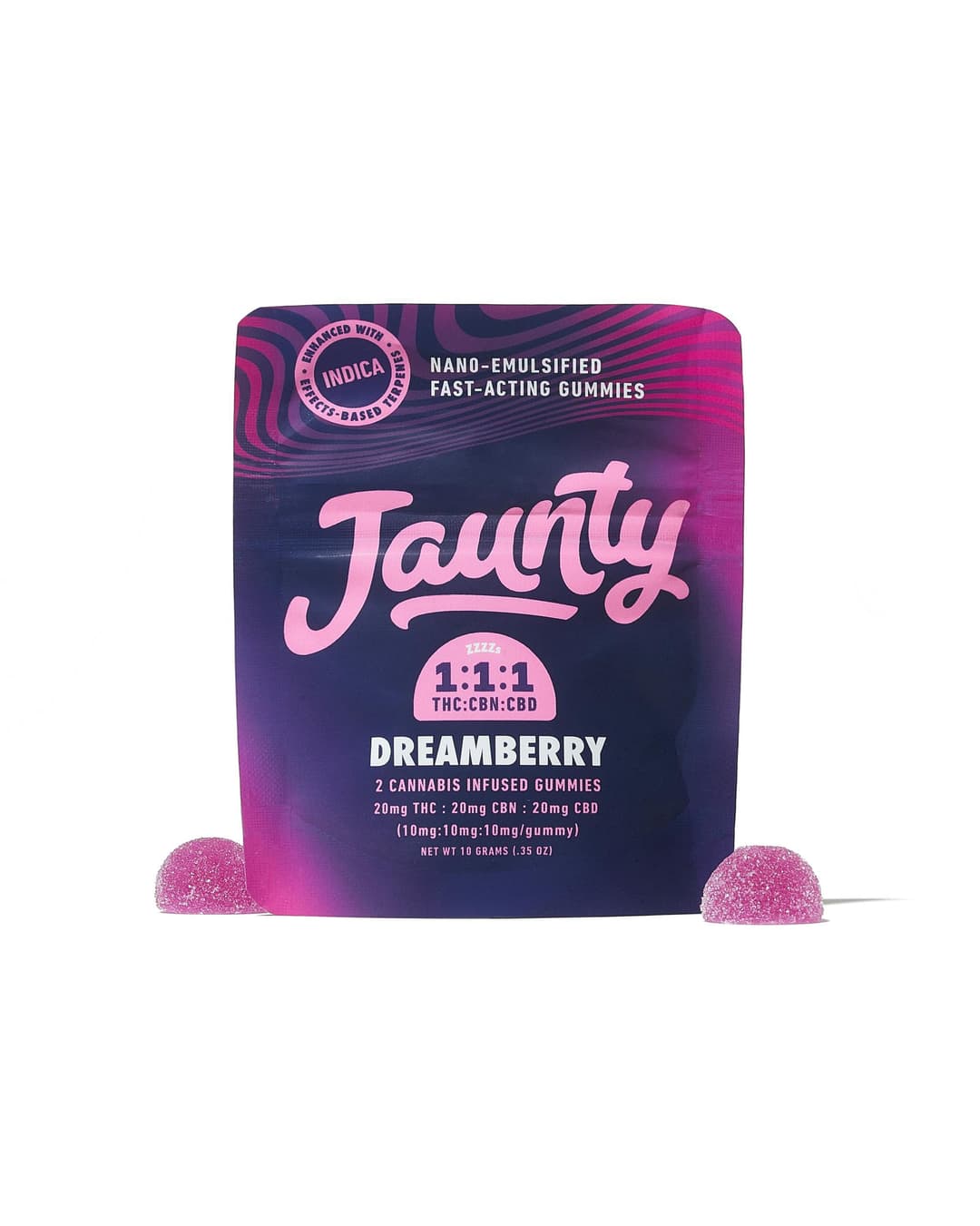 Dreamberry • 1:1:1 • THC:CBD:CBN •20mg • 2pk - Jaunty | Treehouse Cannabis
