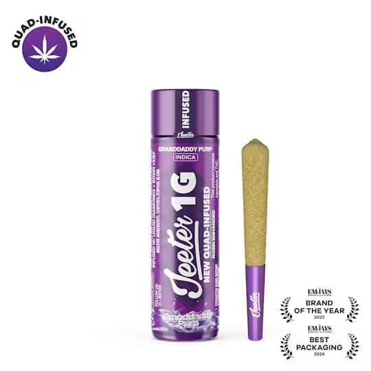 product image for Granddaddy Purp Quad Infused Pre-Roll 1g
