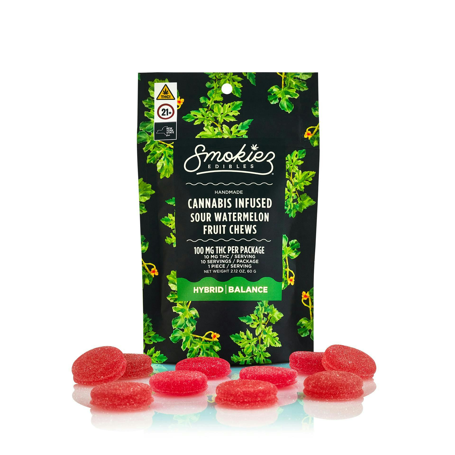 Sour Watermelon Gummies • 10 Pack - Smokiez - EDIBLES - Rockland County Weed Delivery | Treehouse Cannabis