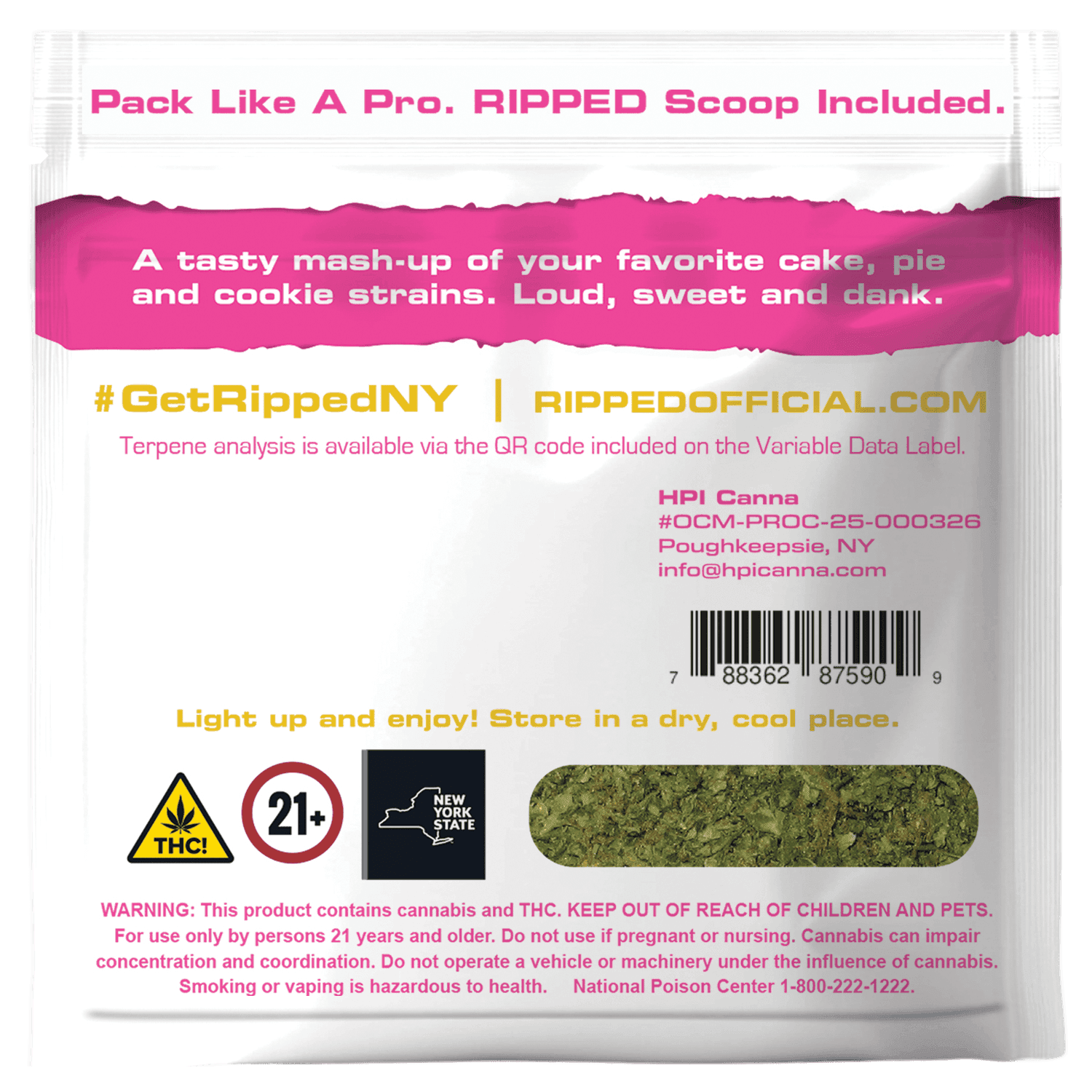 Sugar Rush Infused Pre-Ground Flower - RIPPED