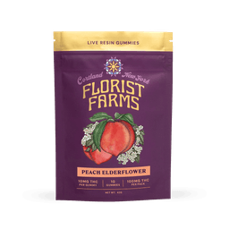 Peach Elderflower | 10 pack Live Resin Gummies | 100mg