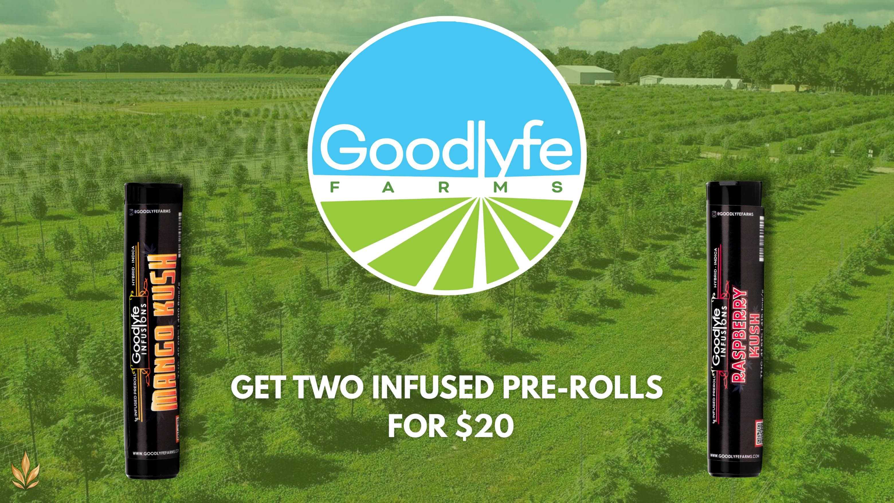Goodlyfe Farms Pre Roll Deal – Two for $20
