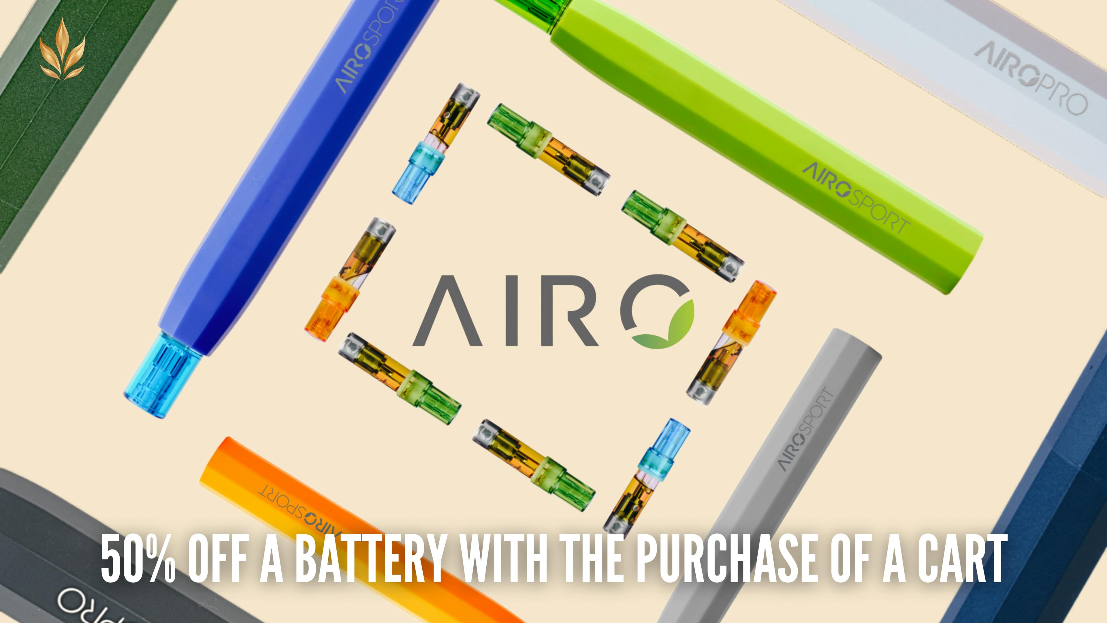 Deal: Airo - 50% Off Battery with Cart Purchase