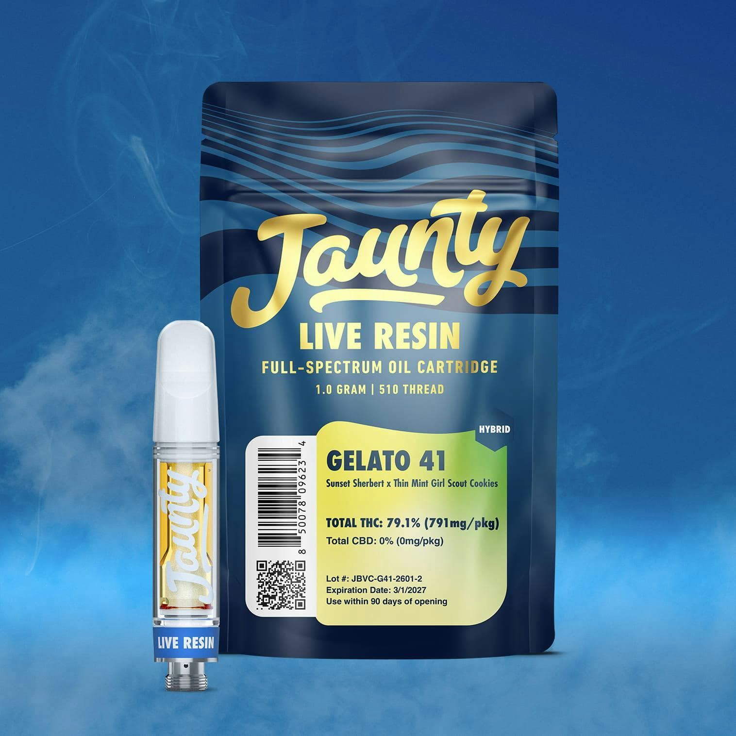 Gelato 41 Live Resin Cartridge 1g - Jaunty