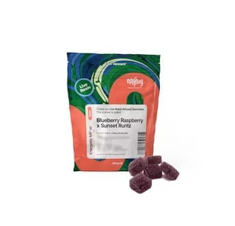 Blueberry Raz X Sunset Runtz 10 Pack Gummies THC: 100mg - MFNY