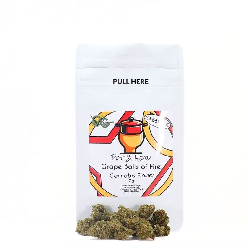 Grape Balls Of Fire • Flower • 7g - Pot & Head | Treehouse Cannabis